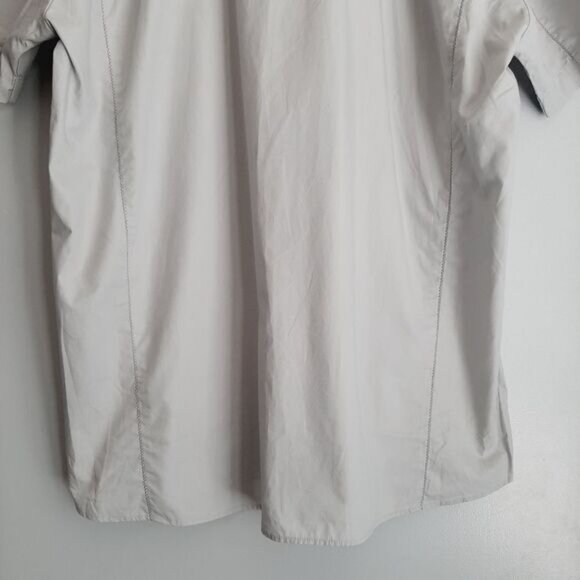 RW&CO. 100% Cotton Short Sleeve Button Down Shirt Grey Men's Sz XL Flawed - Picture 12 of 14